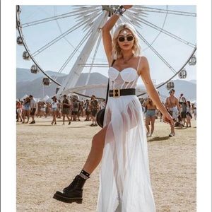 White fox boutique festival dress